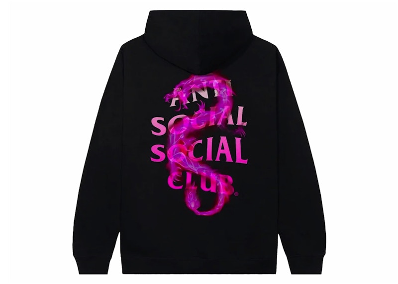 Anti social social club hoodie with flowers best sale