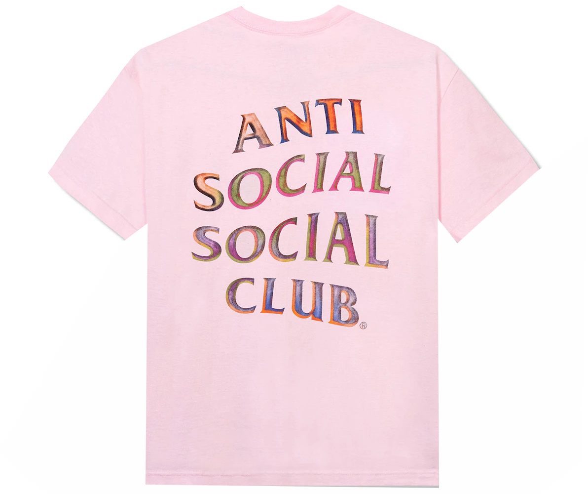 Anti Social Social Club Temporary Memory Tee Pink Men's - SS23 - US