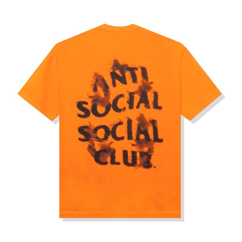 Anti social club outlet orange hoodie