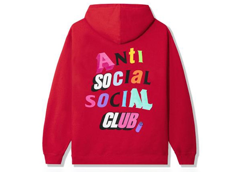 Anti Social Social Club The Real Me Hoodie Red Men's - SS21 - US