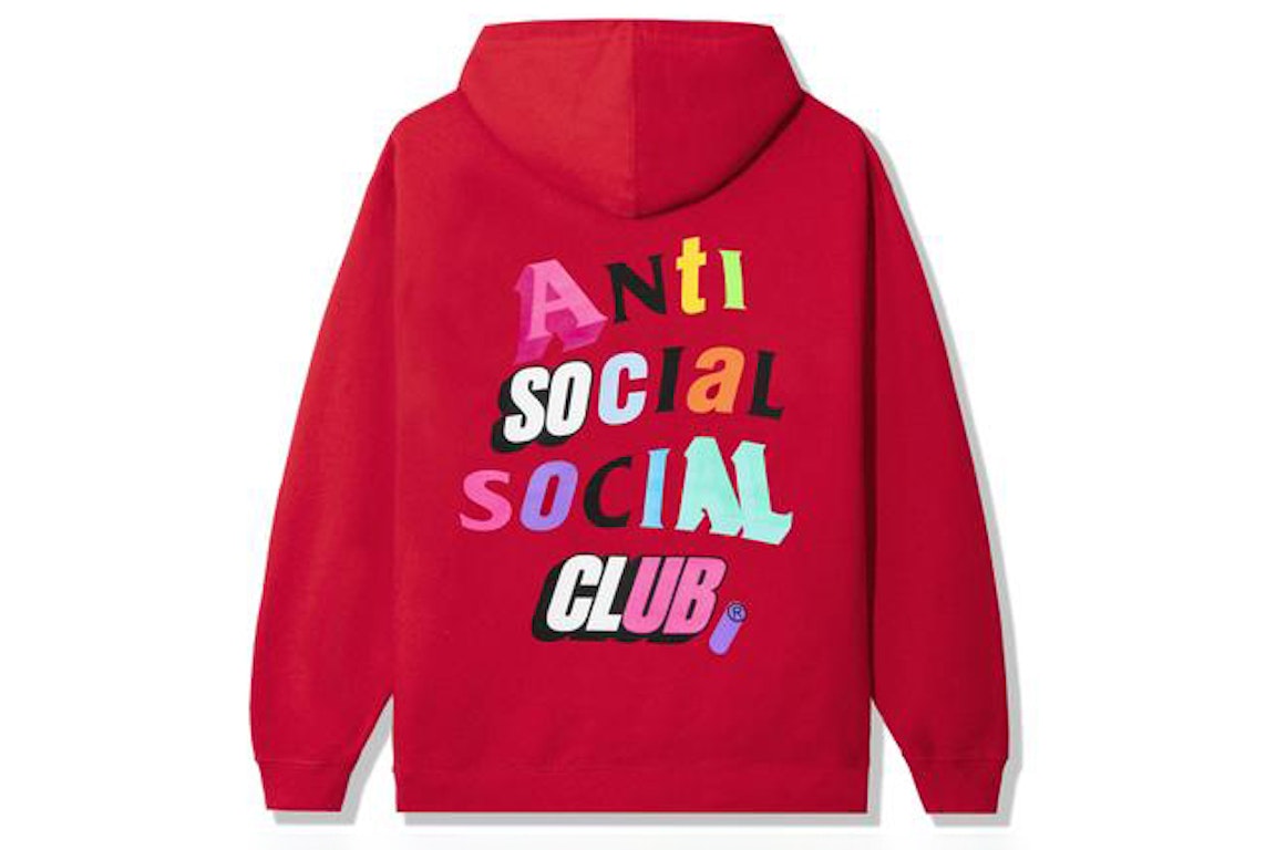 Pre-owned Anti Social Social Club The Real Me Hoodie Red