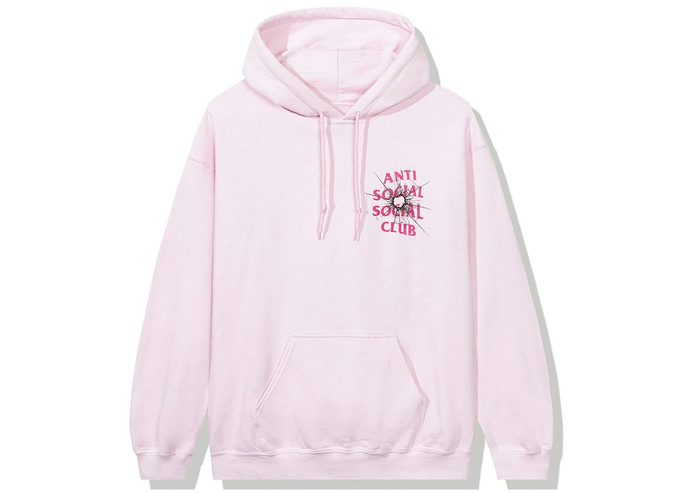 Anti social social club pink crewneck Outlet