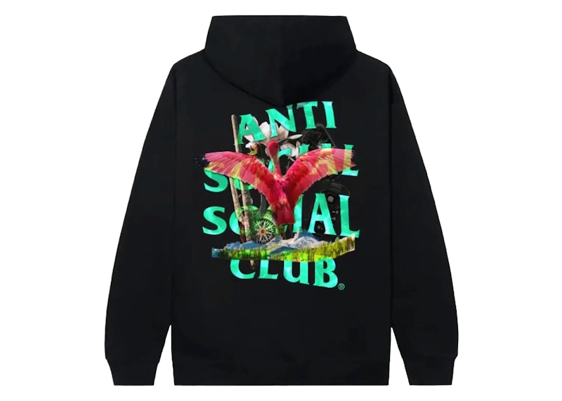 Pre-owned Anti Social Club Men's Thorns Hoodie In Black