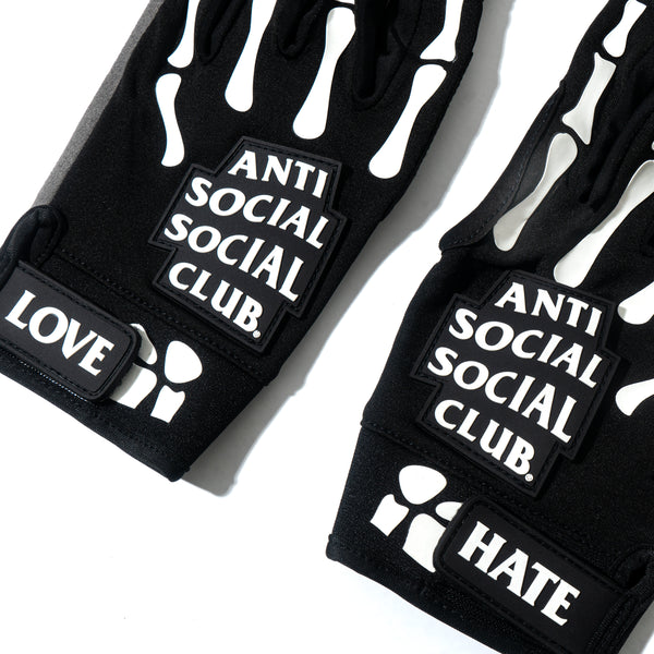 Anti Social Social Club To The Bone Gloves Black Men's - SS22 - US