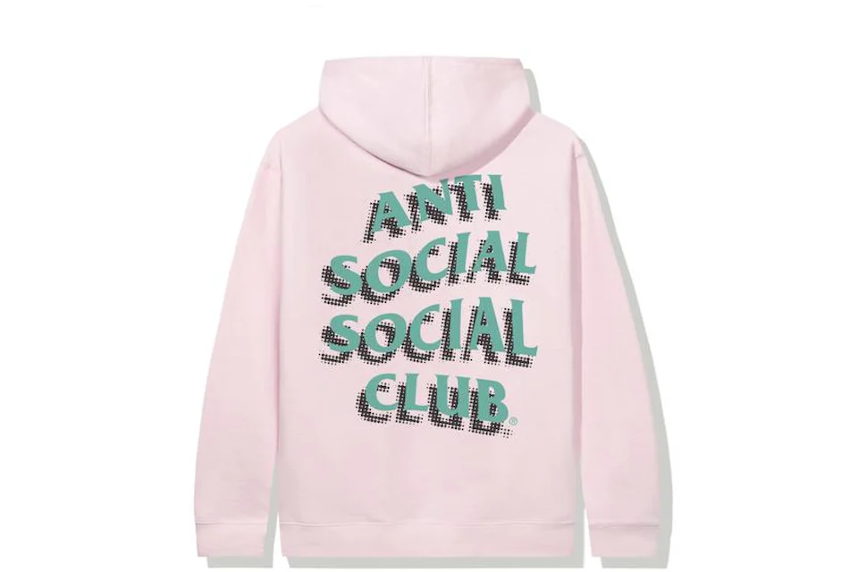Anti social club pink hoodie Clearance