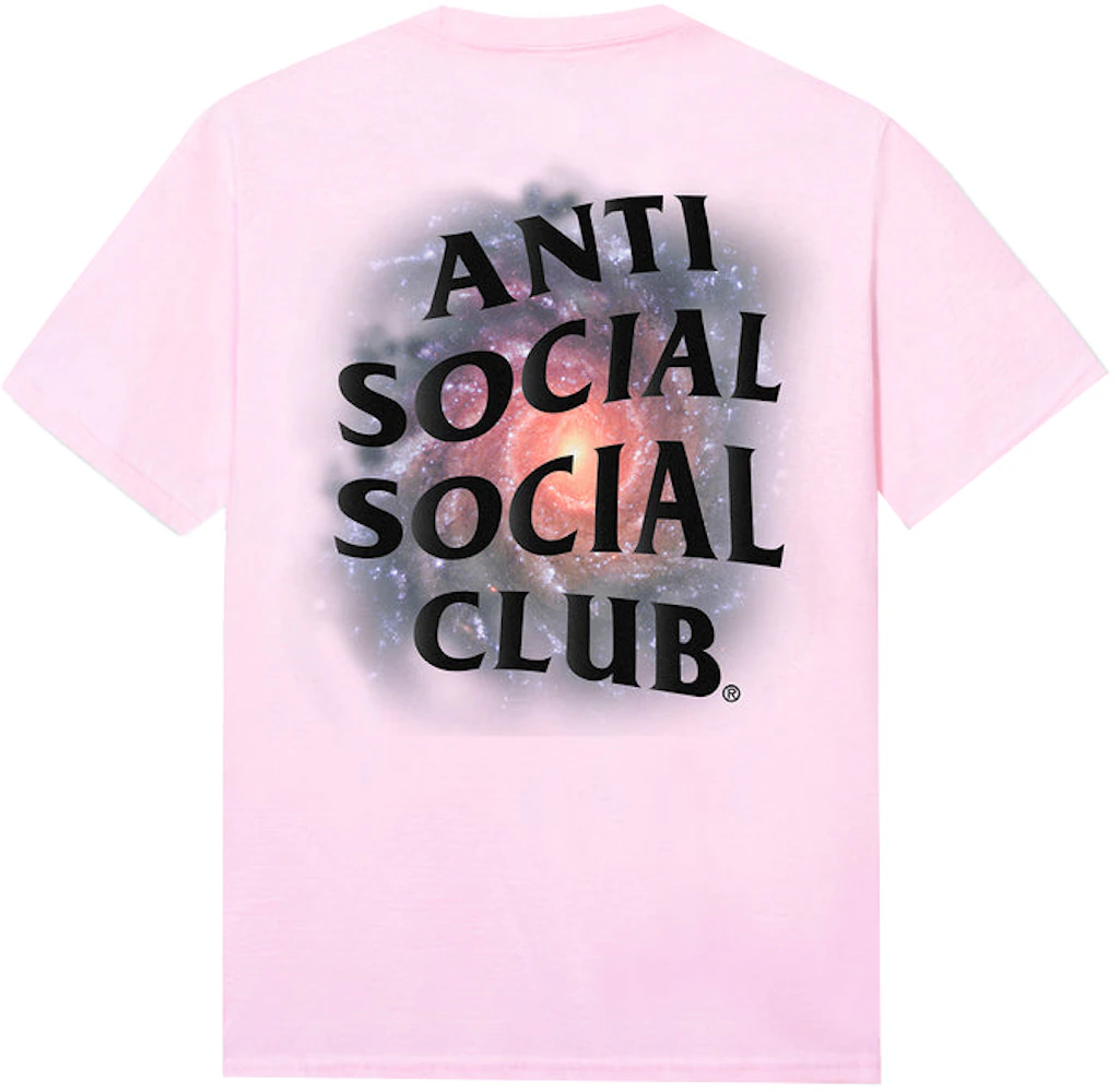 Anti Social Social Club Tonight, I'll Sit… Tee Pink Men's - FW23 - US
