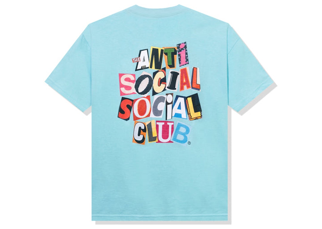 Pre-owned Anti Social Social Club Torn Pages Of Our Story T-shirt Blue
