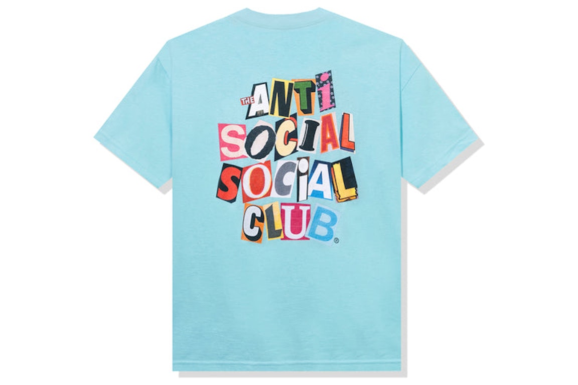 Pre-owned Anti Social Social Club Torn Pages Of Our Story T-shirt Blue