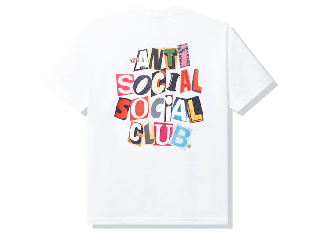 Pre-owned Anti Social Social Club Torn Pages Of Our Story T-shirt White