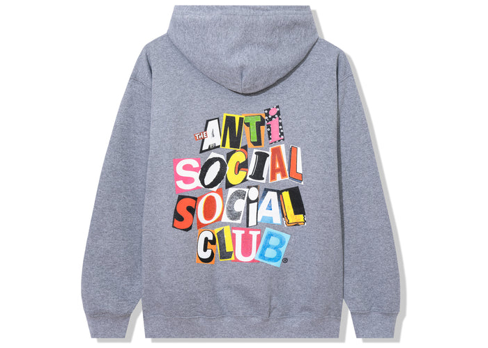 Anti Social Social Club Torn Pages Of Our Story Zip Up Hoodie 