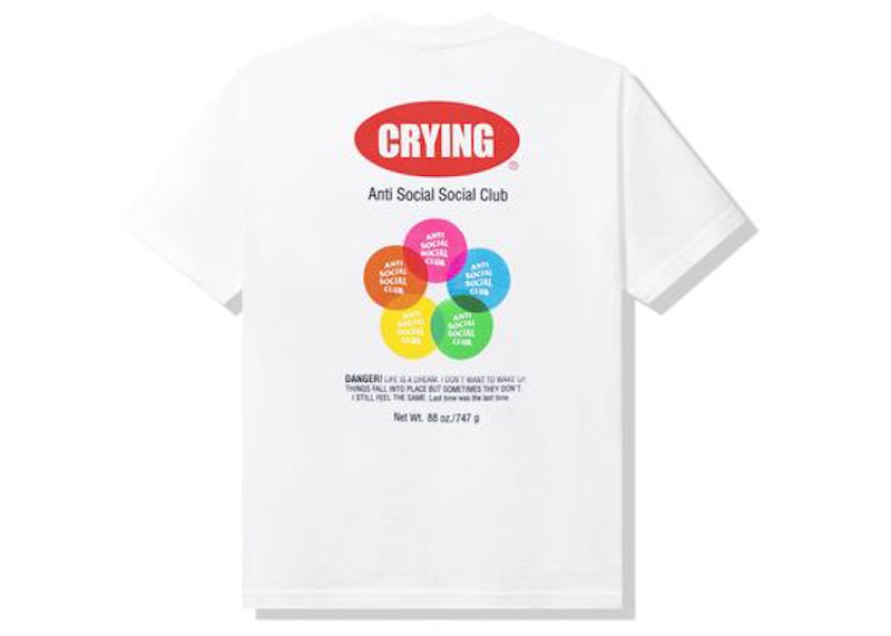 Pre-owned Anti Social Club Men's Toy With Me Tee Shirt In White