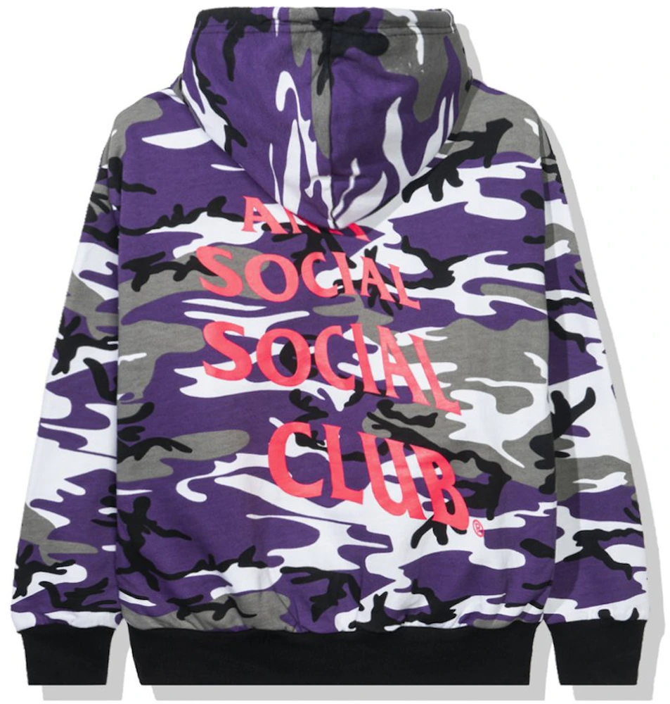 Pins and Aces | Casual Hoodie - Purple Hex Camo Small