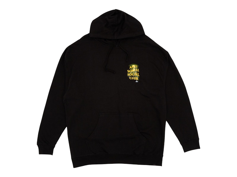Pre-owned Anti Social Club Men's Twista Hoodie In Black