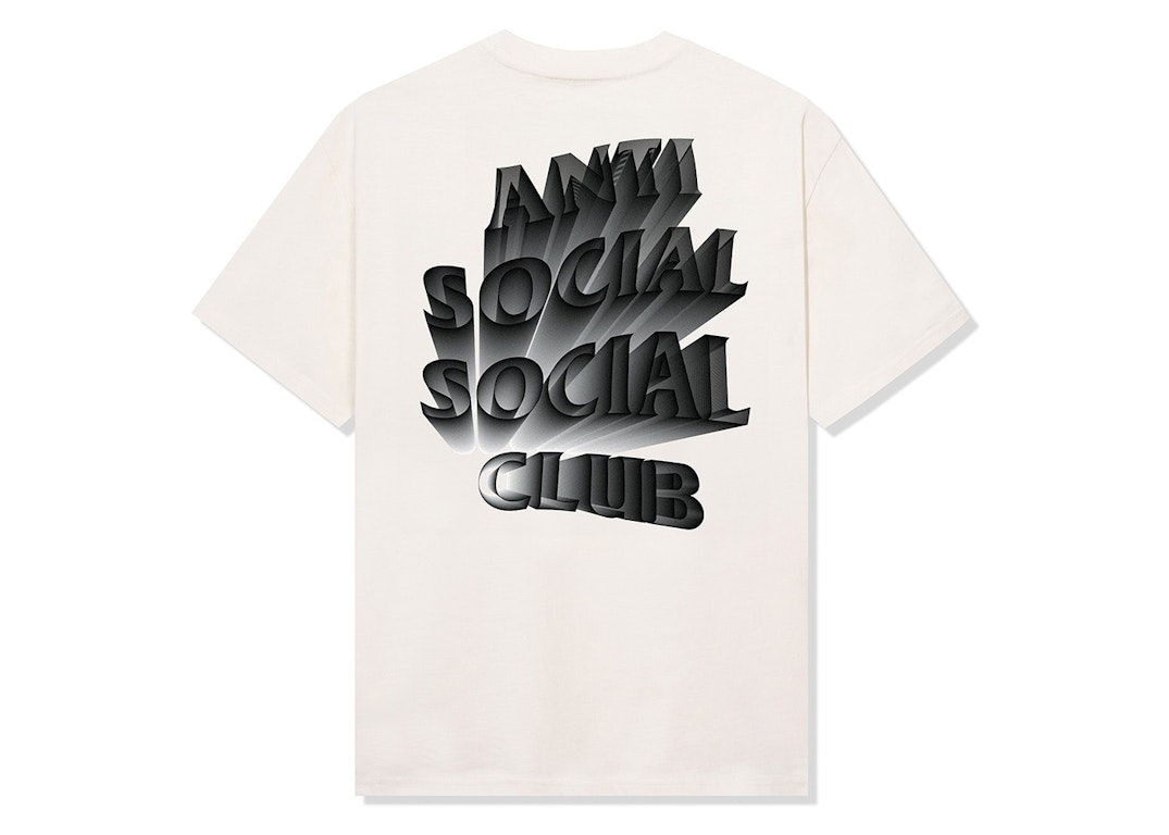 Pre-owned Anti Social Social Club Unbearable Tee Natural
