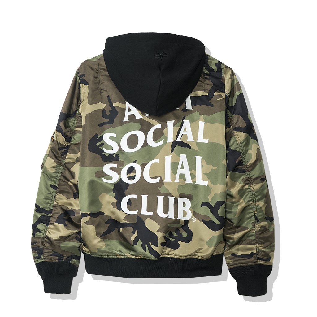 Anti Social Social Club Smog MA1 Alpha Jacket (FW19) Burgundy