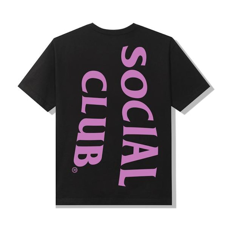 Pre-owned Anti Social Social Club Vertical Horizon T-shirt Black