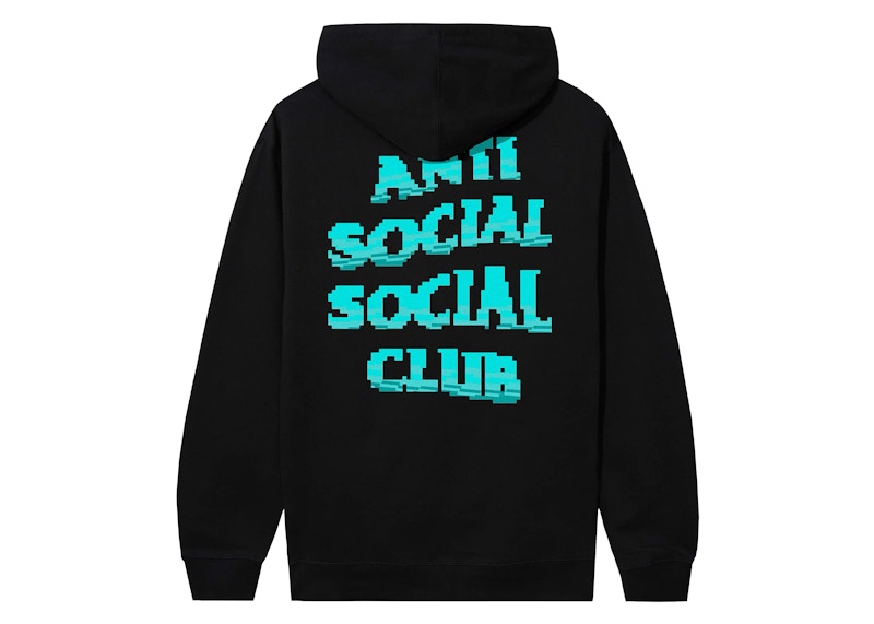 Pre-owned Anti Social Club Men's We Melt Alone Hoodie In Black