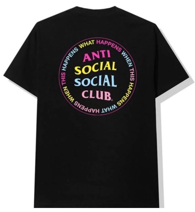 Anti Social Social Club What Happened Tee Black Men's - US
