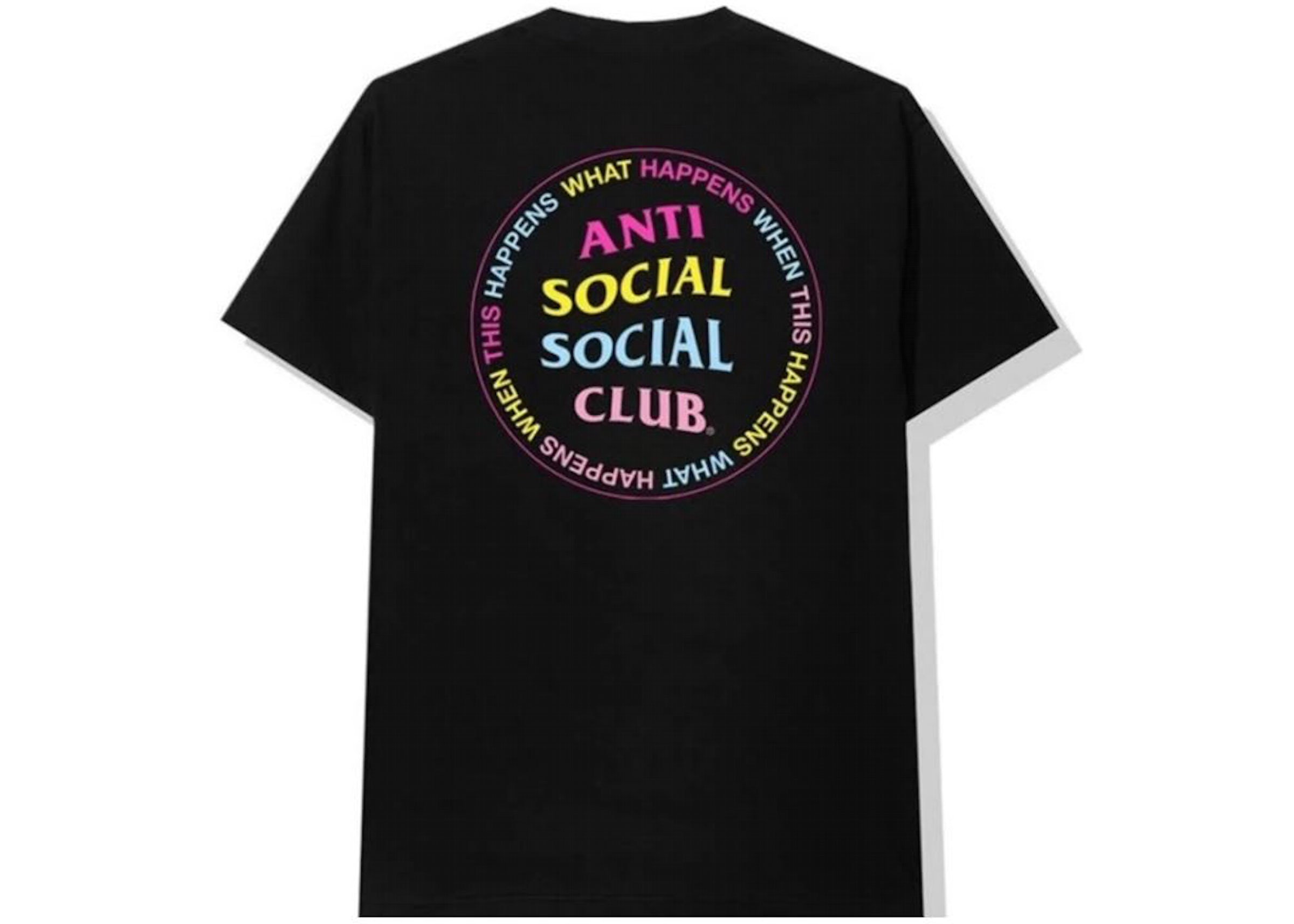 Anti Social Social Club What Happened Tee Black Men'S - Us