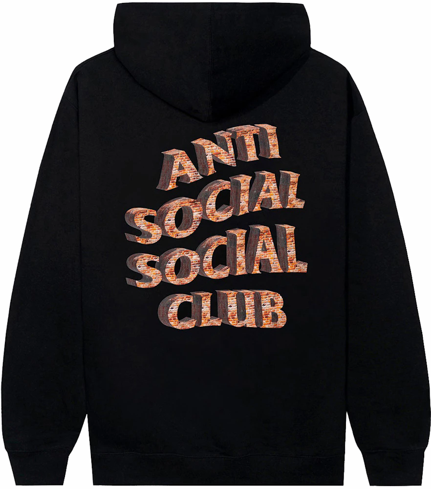 Anti Social Social Club White Picket Fence Hoodie Black Men's - SS23 - US