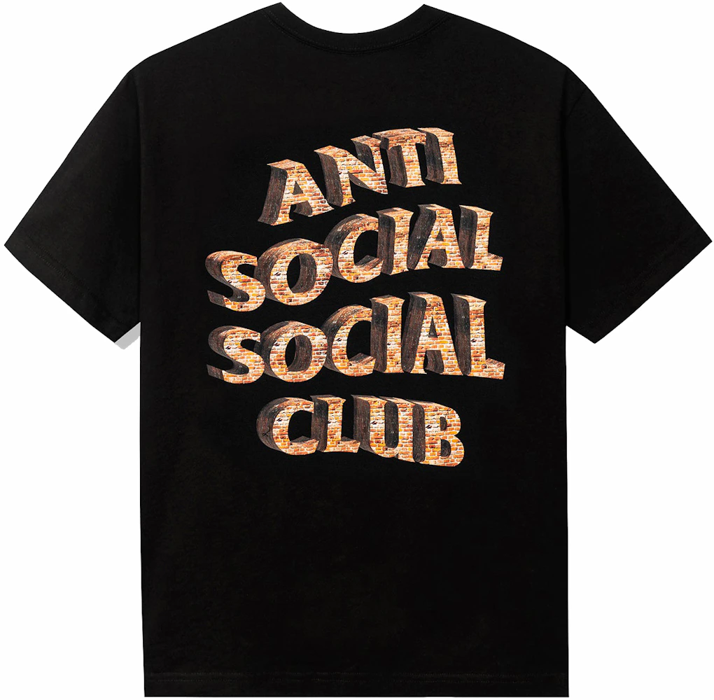 Anti Social Social Club White Picket Fence Tee Black Men's - SS23 - US