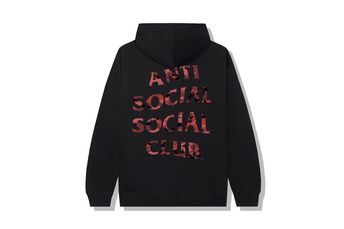 Pre-owned Anti Social Social Club Wild Life Hoodie Black