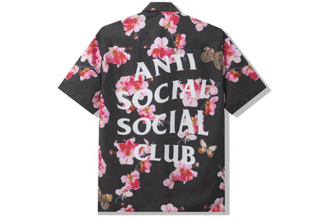 Anti Social Social Club Woody Button Up Black