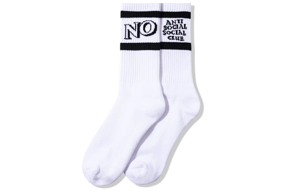 Anti Social Social Club Y/N Socks White