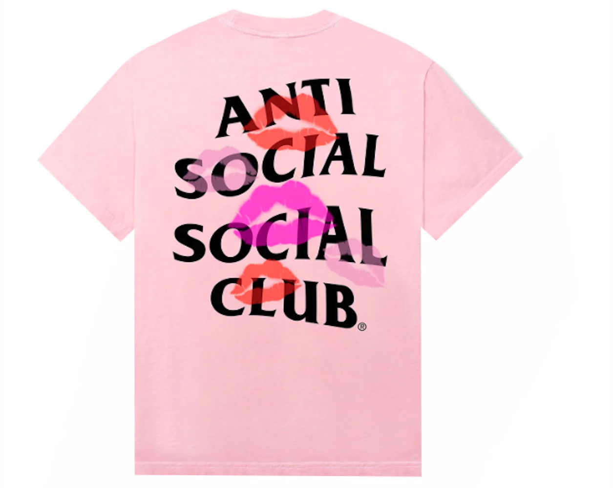 Anti Social Social Club Your Kiss Tee Pink Men's - SS23 - US