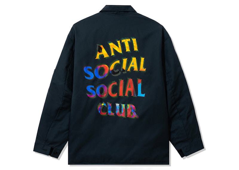 Pre-owned Anti Social Club Men's Zuiderzee Jacket In Green