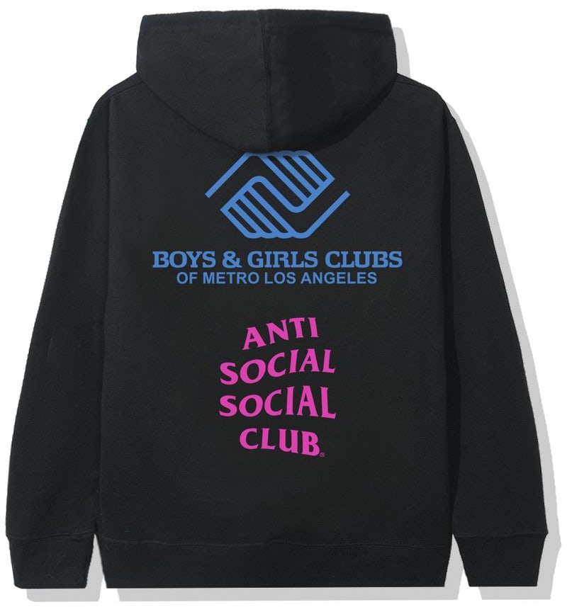 Anti Social Social Club x BGCMLA Hoodie Black Men's SS20 US