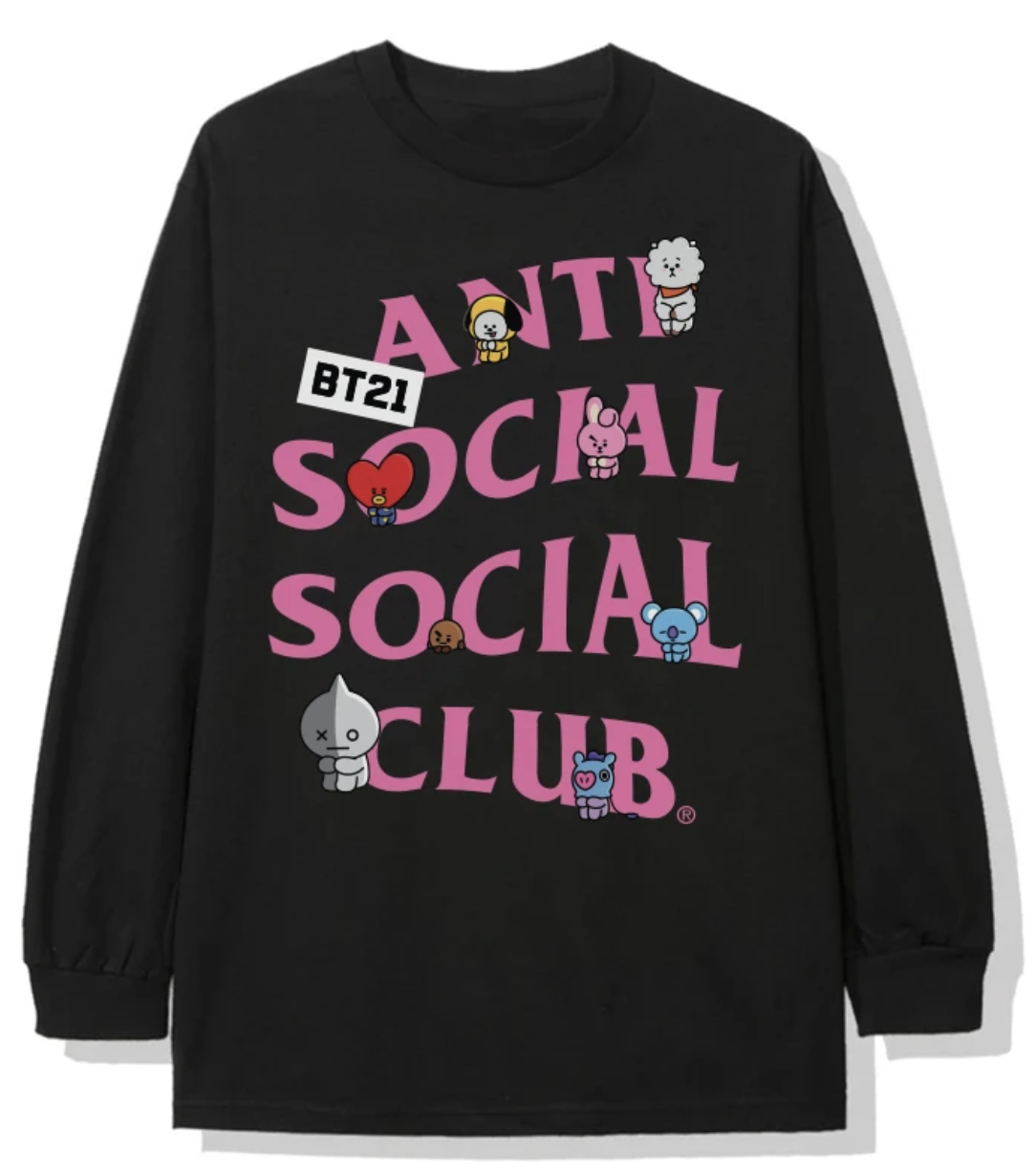 anti social social club shirt tag