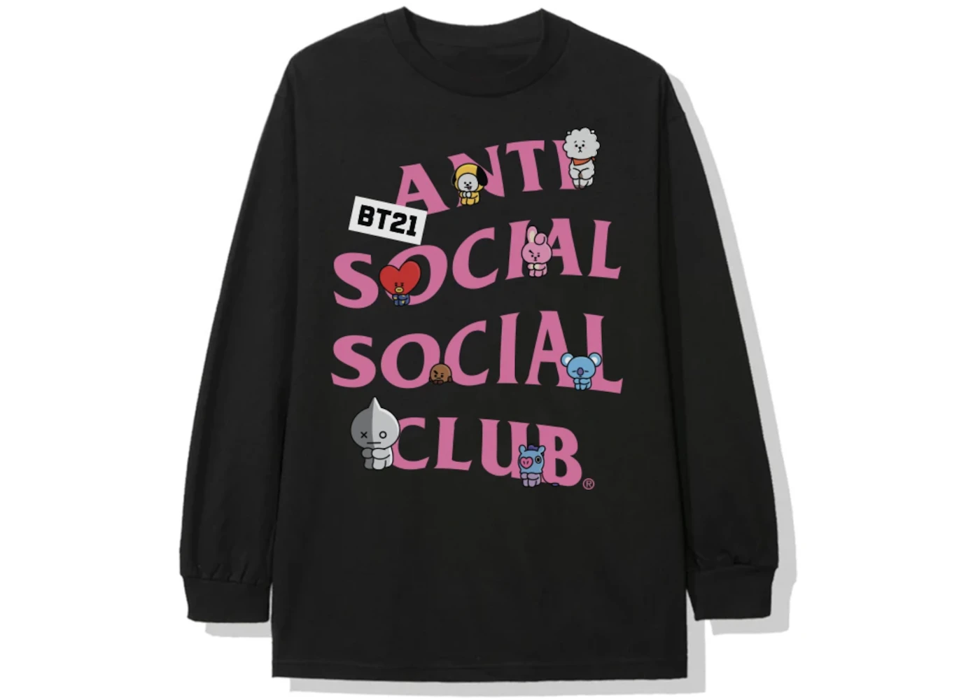 Bt21 anti social social top club shirt