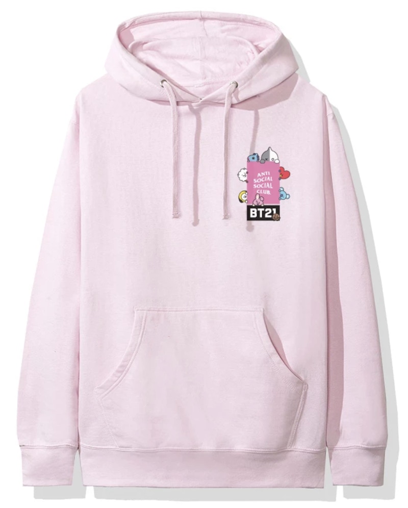 Bts Assc X Bt21 Collab Bts Bt21 Anti Social Club Bt21 Bt21 Hoodies