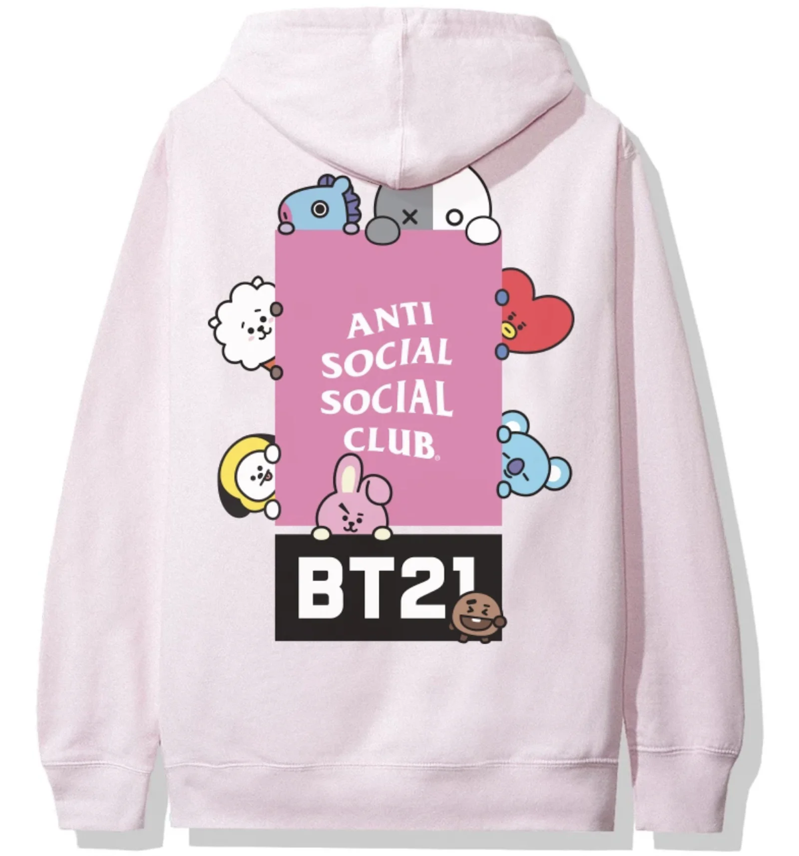 Anti social social club x bt21 best sale
