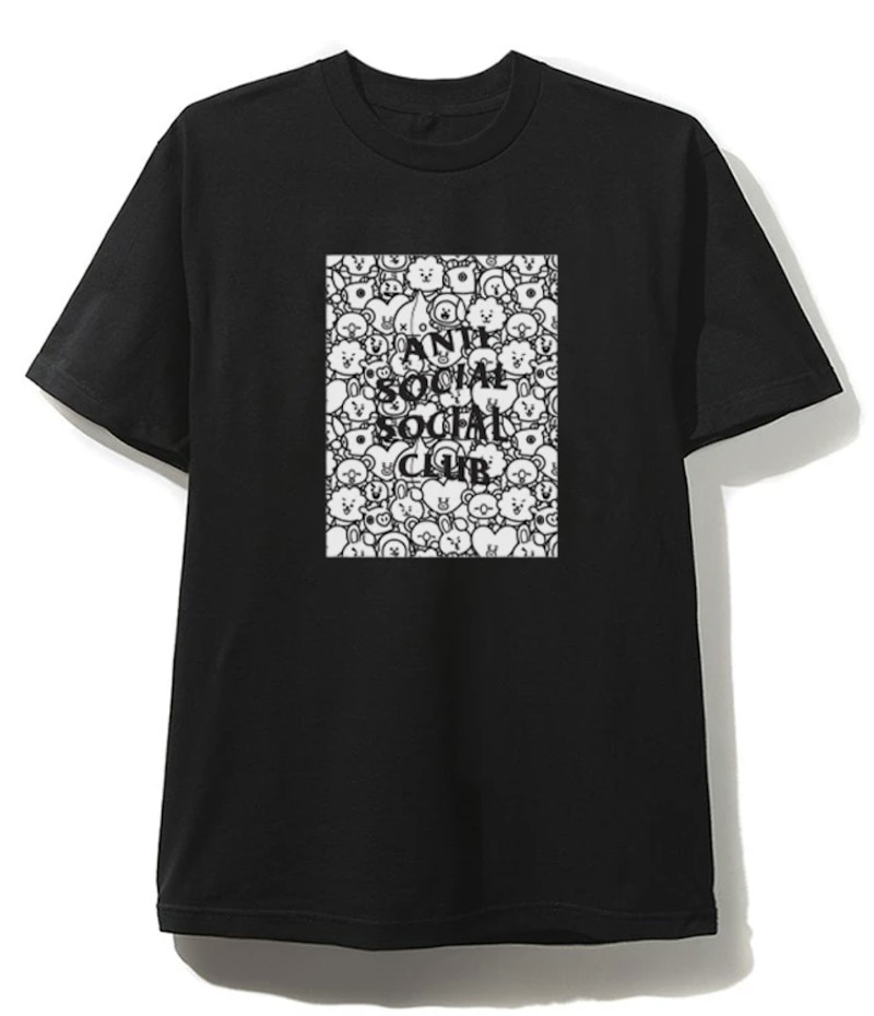 anti social social club bt21 shirt