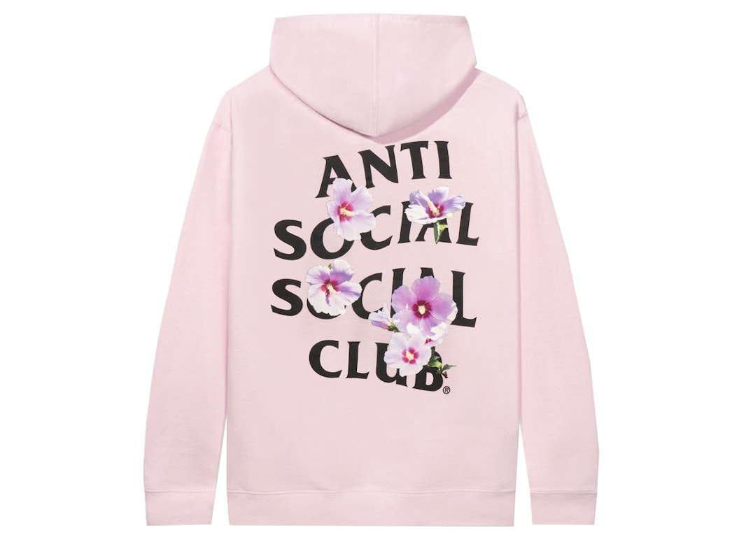 Pre-owned Anti Social Social Club X Case Study Flag Hoodie Pink
