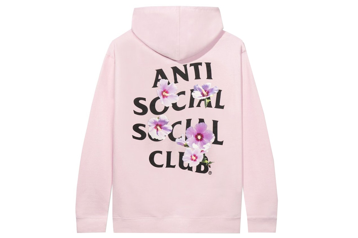 Pre-owned Anti Social Social Club X Case Study Flag Hoodie Pink