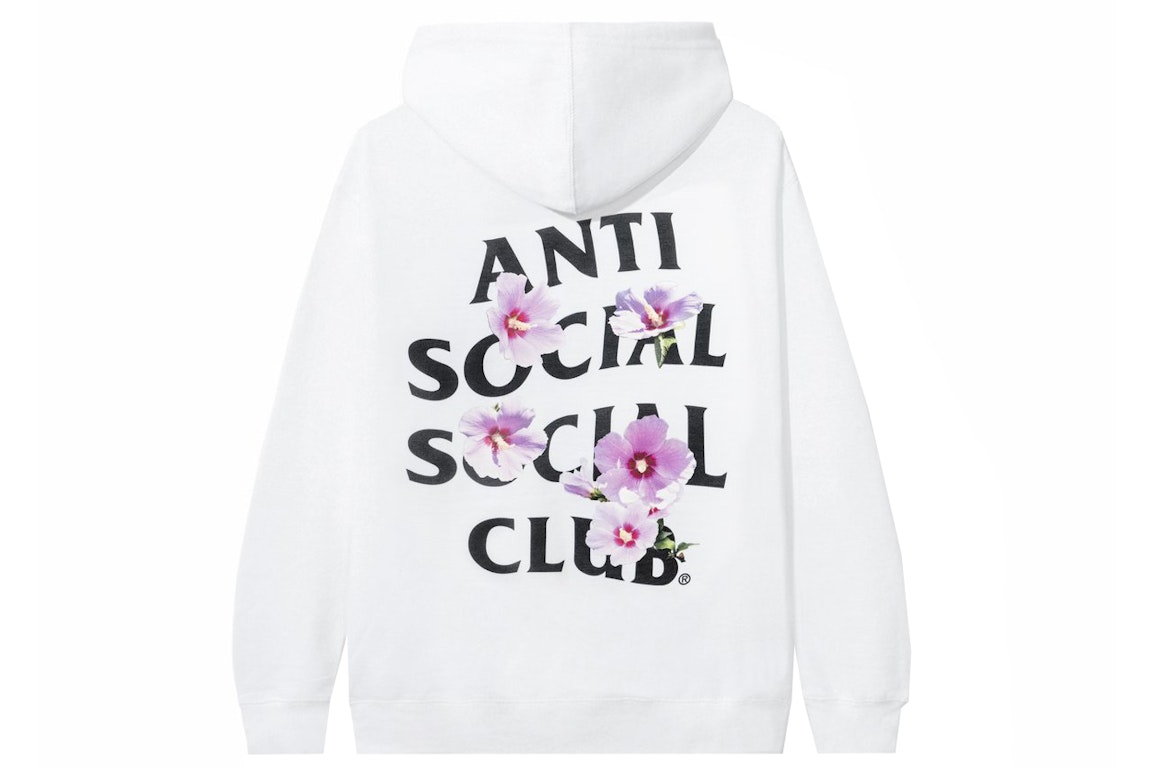 Pre-owned Anti Social Social Club X Case Study Flag Hoodie White