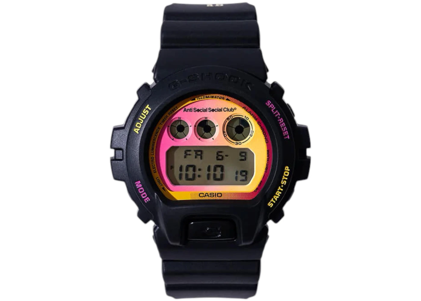 Anti Social Social Club x Casio G-Shock 6900 Watch Black Men's