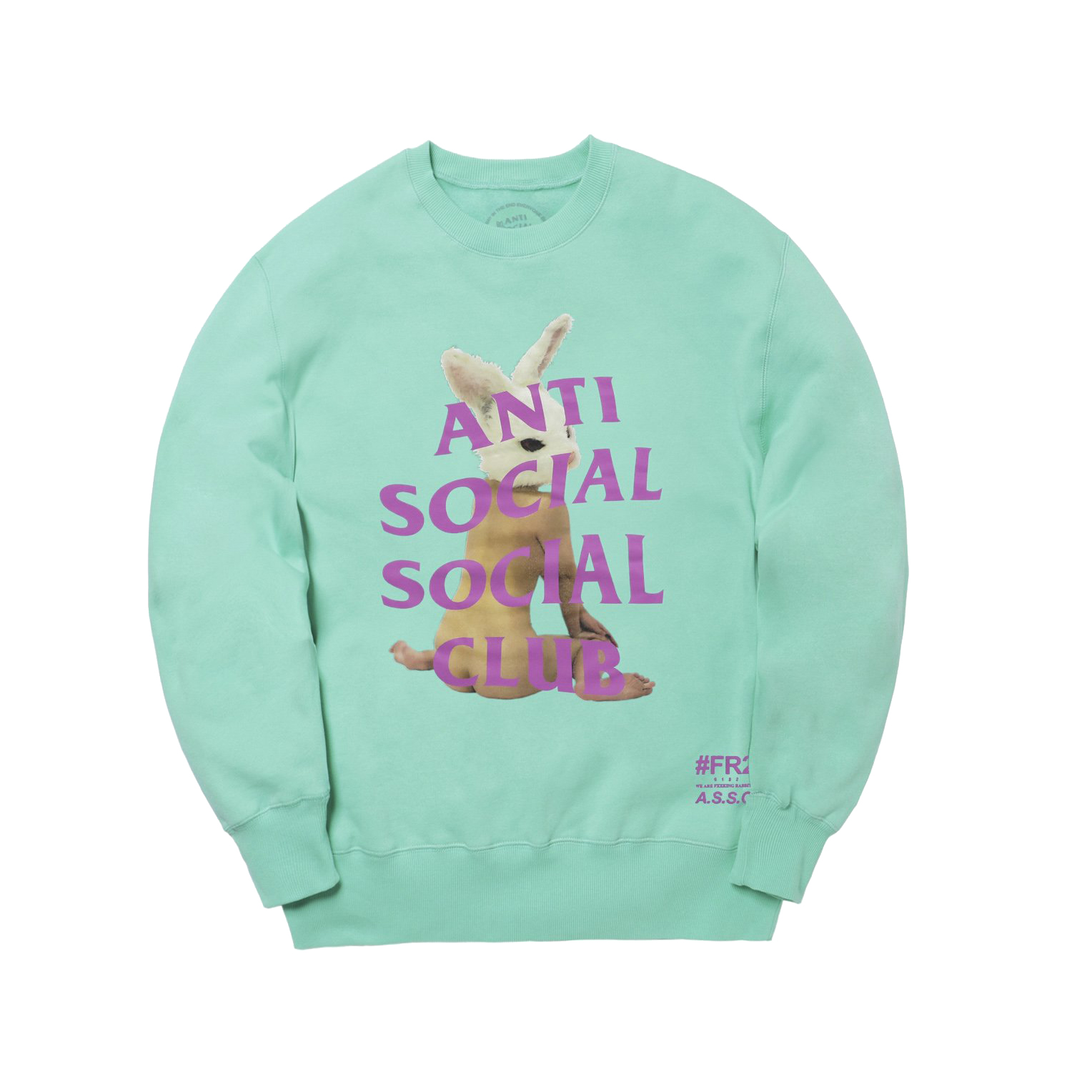 Anti Social Social Club x FR2 Crewneck Sweatshirt Emerald Blue