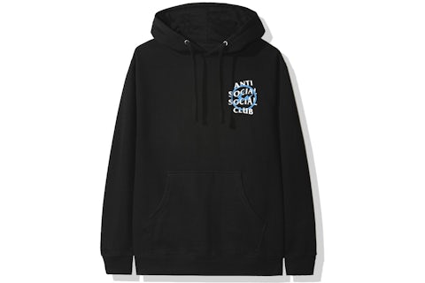 Anti Social Social Club x Fragment Blue Bolt Hoodie (FW19) Black