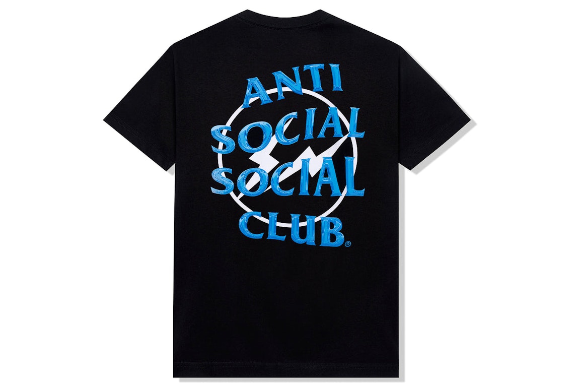 Pre-owned Anti Social Social Club X Fragment Precious Petals Tee (fw22) Black Blue