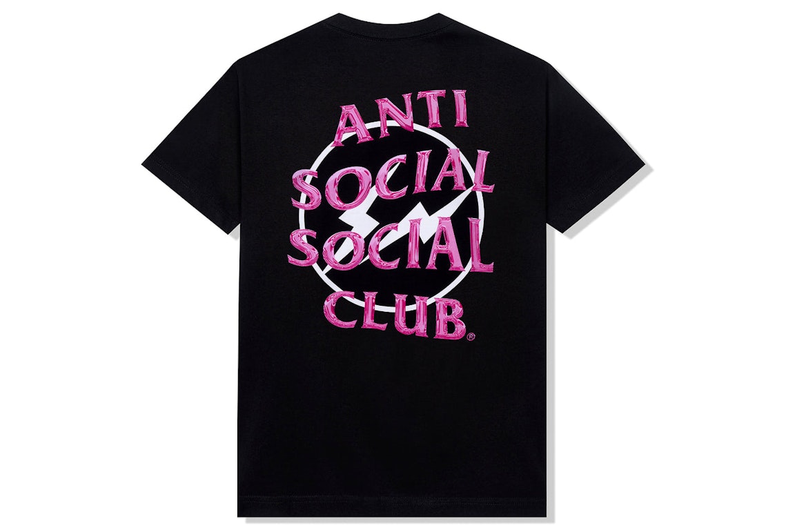 Pre-owned Anti Social Social Club X Fragment Precious Petals Tee (fw22) Black Pink