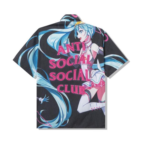 Anti Social Social Club x Good Smile Racing Hatsune Miku Button Up  Black/Multi