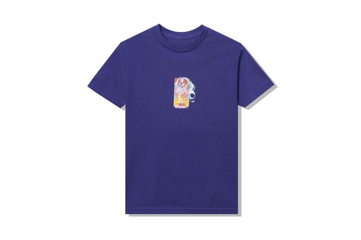 Pre-owned Anti Social Social Club X Good Smile Racing Hatsune Miku T-shirt Purple