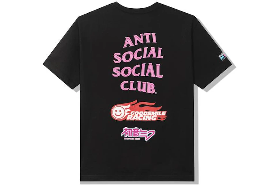 Anti Social Social Club x Good Smile Racing Logo T-shirt Black