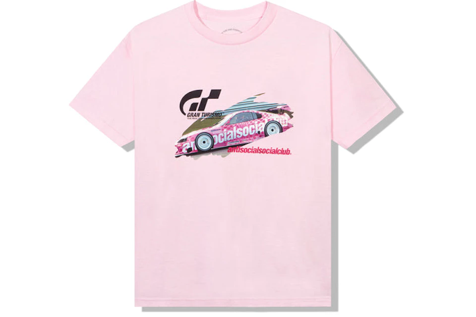 Anti Social Social Club x Gran Turismo GT500 T-shirt Pink