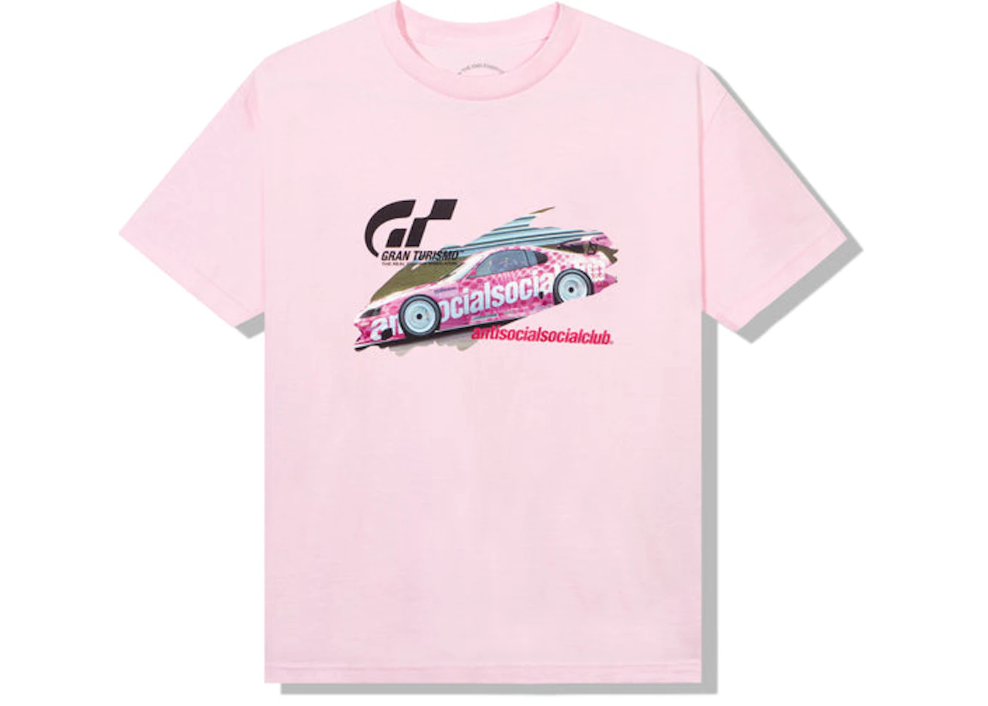 Anti Social Social Club X Gran Turismo Gt500 T-Shirt Pink - Ss22 Men'S - Us