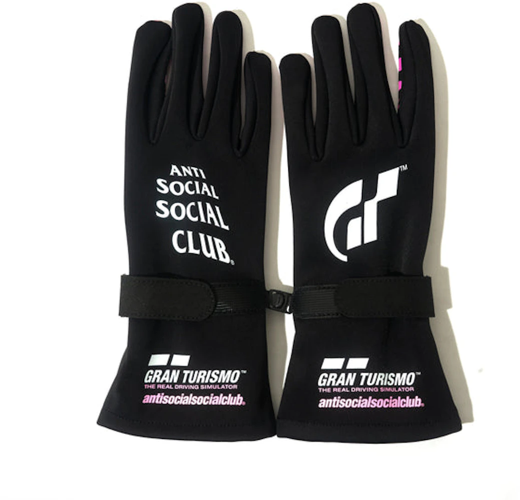 Anti Social Social Club X Gran Turismo Gloves Black - Ss22 - Us